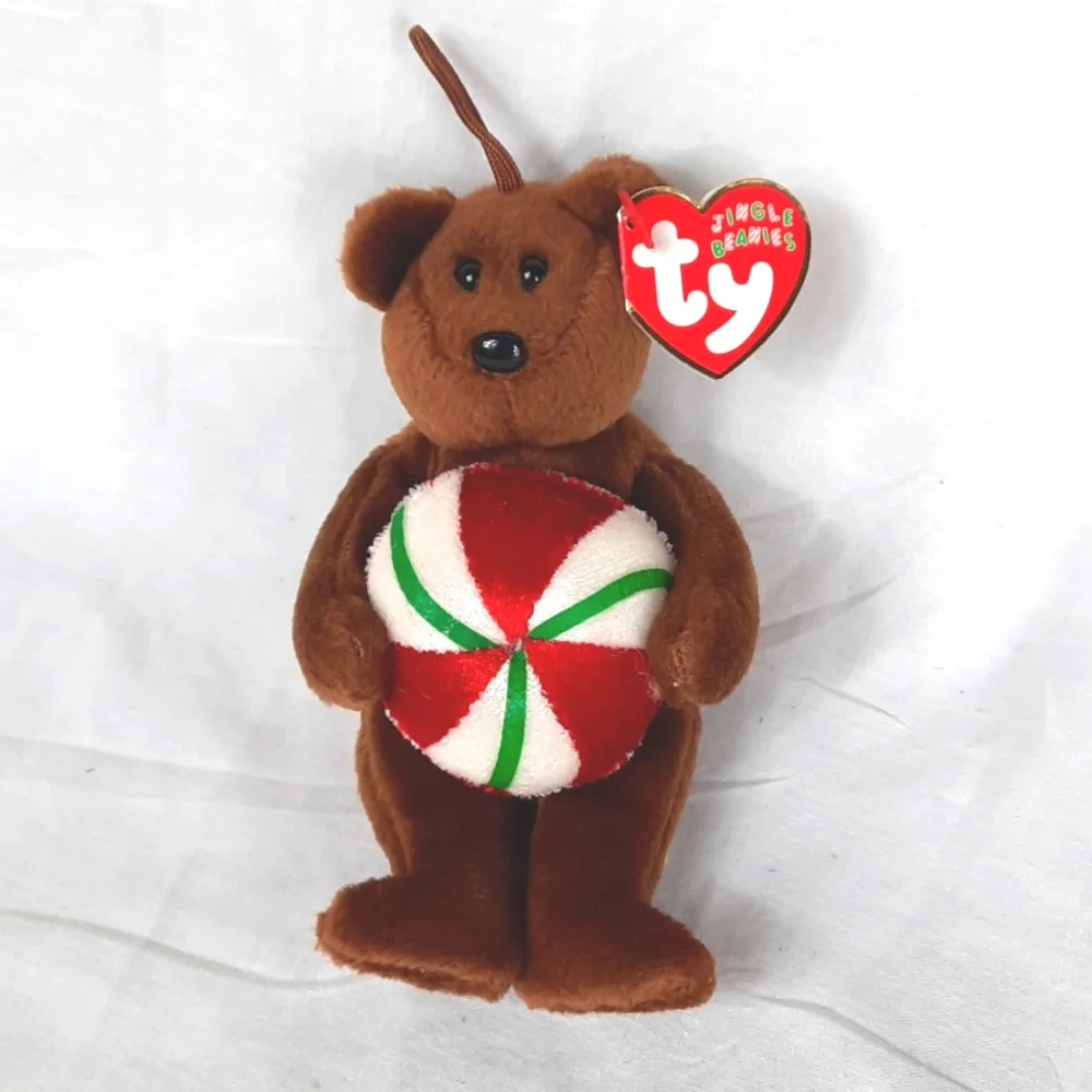 Ty Jingle Beanies Yummy Stuffed Bear Ornament Rattles